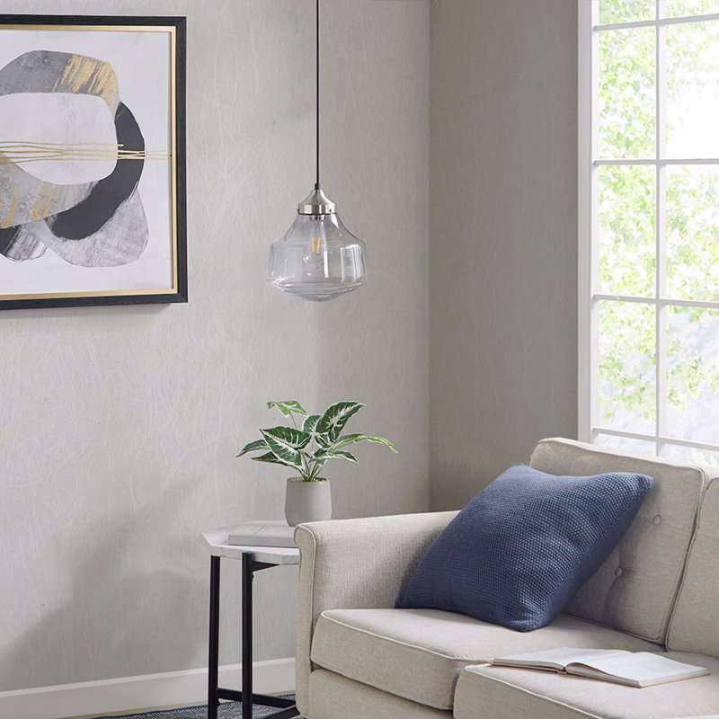 Luminaire suspendu en forme de cloche en orme