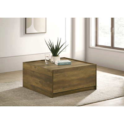 Table basse carrée avec 2 tiroirs Travon