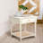 Ayleena Solid Wood End Table with Drawer and Woven Cane Storage Shelf-1820379003