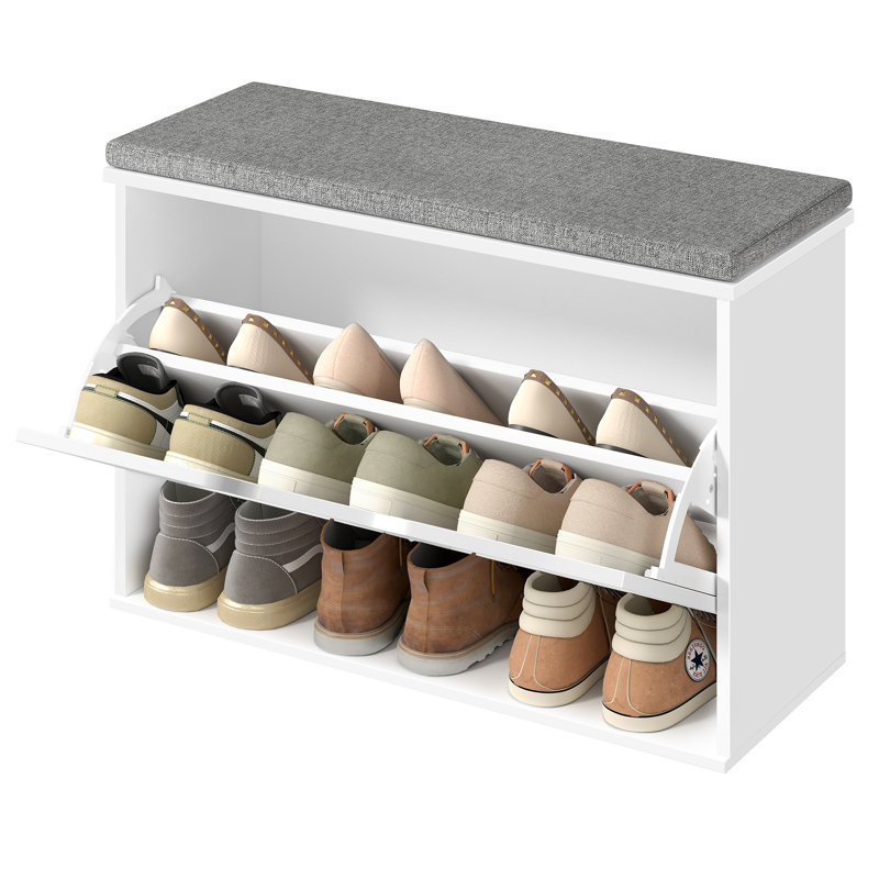 9 Pair Flip Down Shoe Storage