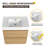 30" Single Freestanding Bathroom Vanity Set, Floor Standing Vanity With Resin Basin Sink Top, 2 Drawers-36359912-36359914