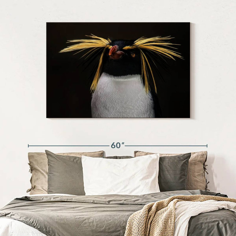 Southern Rockhopper Penguin, 32" H x 48" W