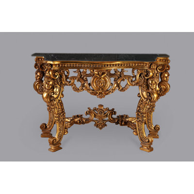 Lylah 56.3'' W Marble Console Table