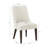 Beever Modern Chenille Upholstered Rubberwood Dining Chair in Cream-577052134