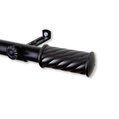 Blimie Steel Adjustable 0.81'' Single Curtain Rod