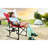 Heavy Duty Camping Directors Chair - Oversized Portable Folding With Side Table For Fishing Red Tailgating-292953554