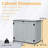 4 ft. W x 4 ft. D Metal Garbage Shed