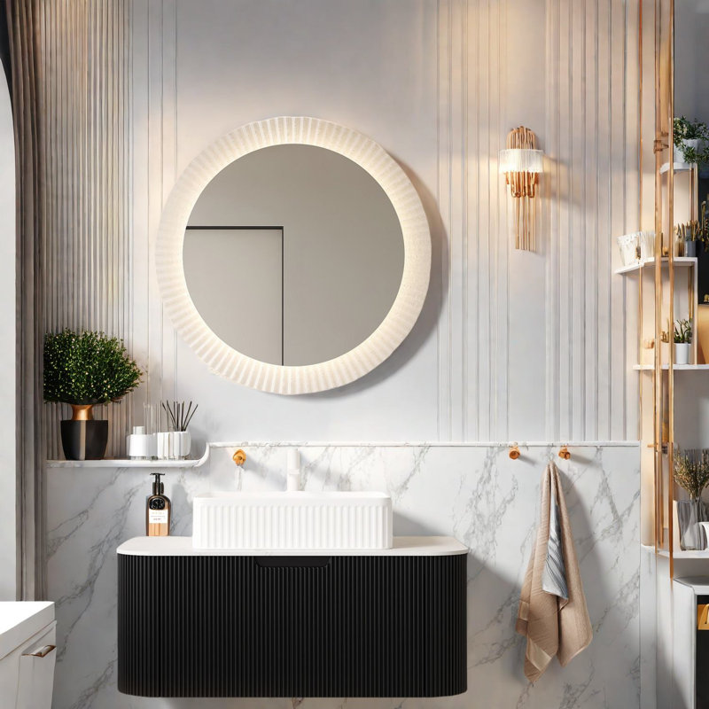 Meuble-lavabo moderne (avec meuble-lavabo et lavabo) avec rangement