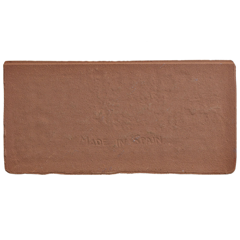 Antic Special 6" x 3" Ceramic Bullnose Tile Trim in Light Blue/Cream/Periwinkle/Brown