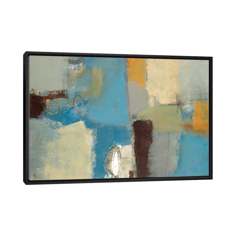 " Composure " by Lisa Ridgers, 40" H x 60" W x 1.5" D, Black Floater Framed Canvas, No Mat