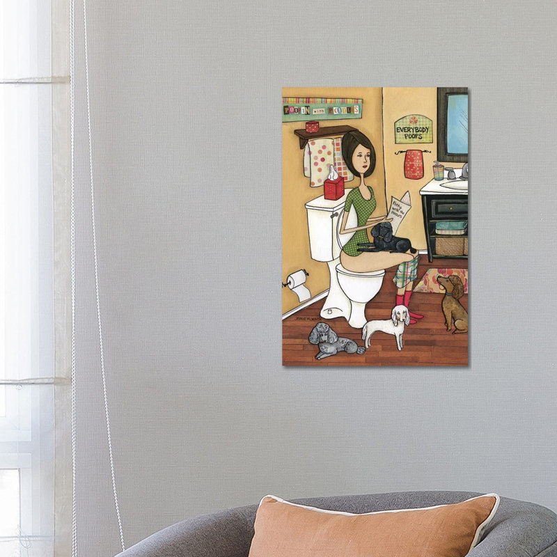 Poopin Poodles by Jamie Morath - Wrapped Canvas Gallery-Wrapped Canvas Giclée, 66.04 cm H x 45.72 cm W x 3.175 cm D