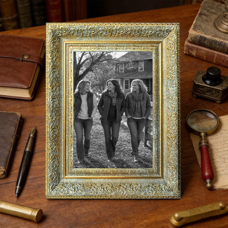 Cadre photo doré antique de style rétro 8 pièces x 10 pouces 1PC avec cadre en polyuréthane