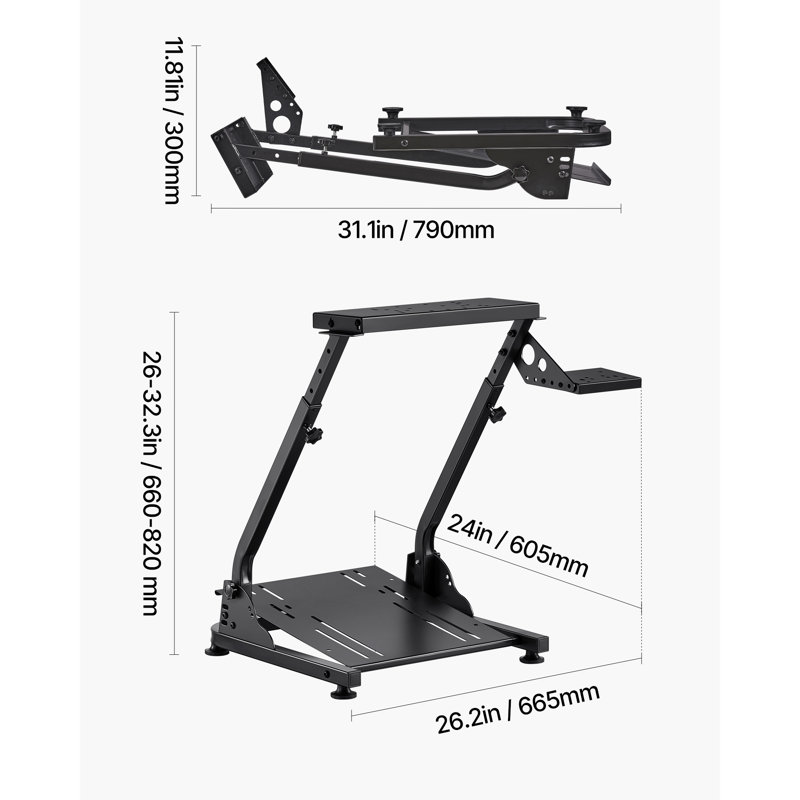 Racing Wheel Stand Simulator Cockpit Foldable for Logitech G29 G27 G920 G923