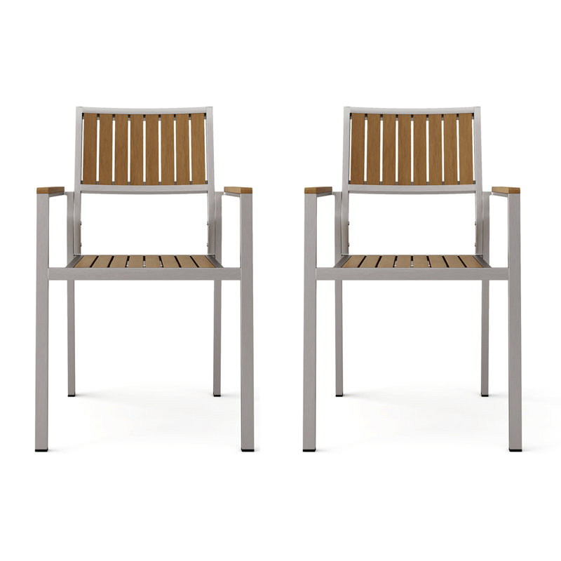Ensemble de 2 chaises de salle à manger, fauteuils, chaises de patio