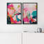 «Grunge Tan White», 2 pièces sur toile-99015979-99015980