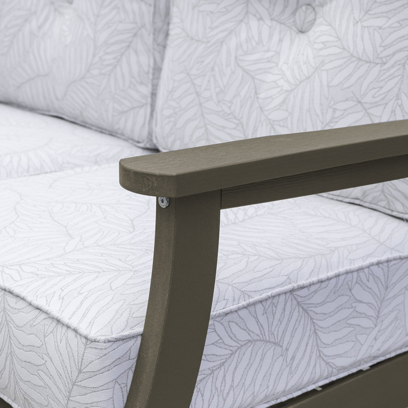Causeuse Anifer Lehigh, Floral blanc
