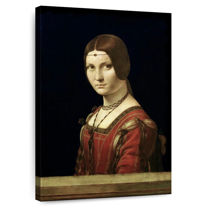 Portrait d'une femme de la cour de Milan, H 51 po x l 34 po