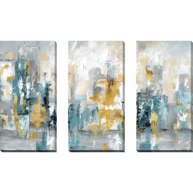 "City Views II", ensemble de 3 impressions sur toile