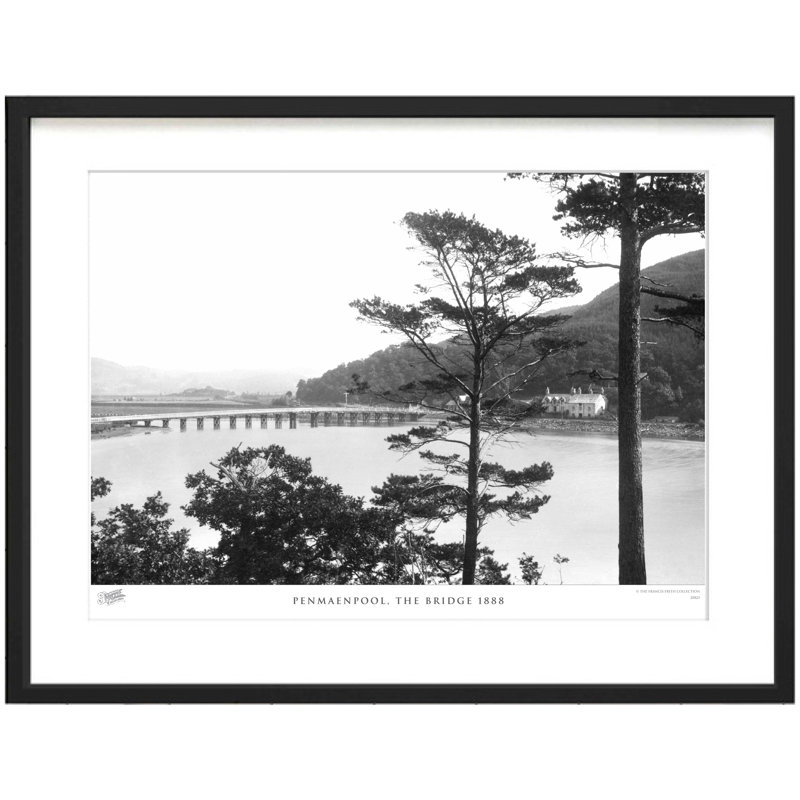 Penmaenpool, The Bridge 1888 by Francis Frith - Single Picture Frame Print, 60cm H x 80cm W x 2.3cm D