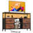 Tv Stand For Tvs Up To 48'' With Led Lights, Charging Station & Spacious Storage-931854902