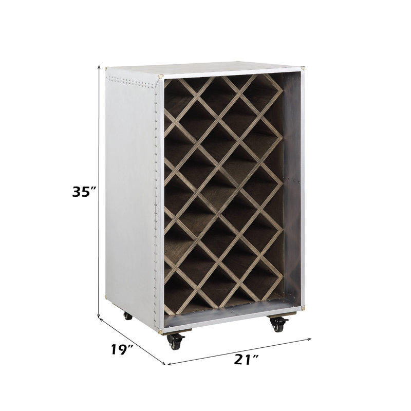 Raini Aluminum Wine Cabinet