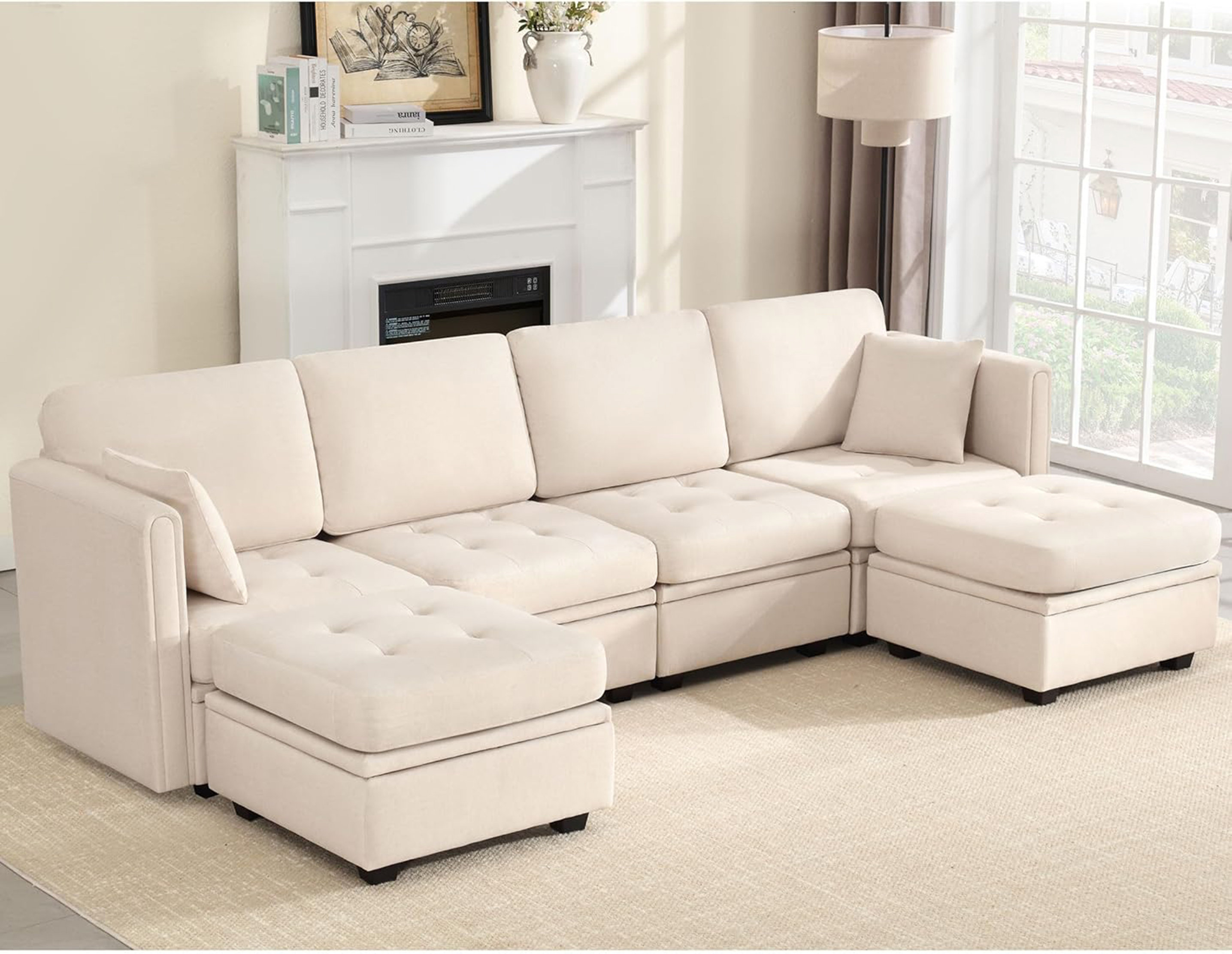Latitude Run® Sectional Couch,Modular Sectional Sofa Pet-Friendly Couch ...