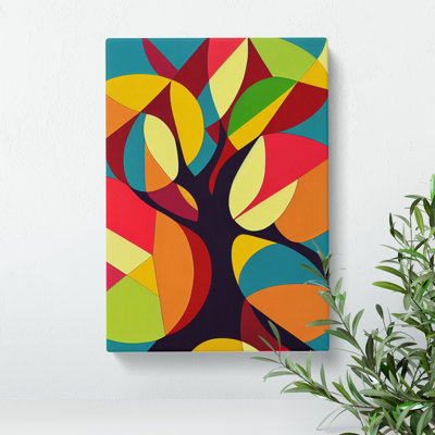 Bold Abstract Tree Art No.1 - Wrapped Canvas Print