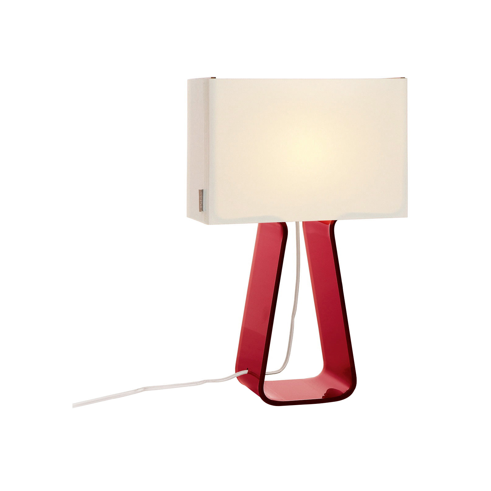 Tube Top Table Lamp, Red