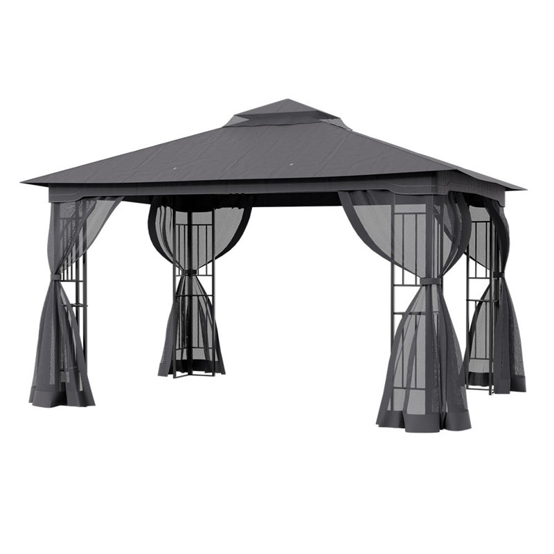 Caylum Outdoor Garden 4m x 3m Steel Gazebo