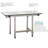 Seachrome White Bariatric Transfer Bench Seat with Legs