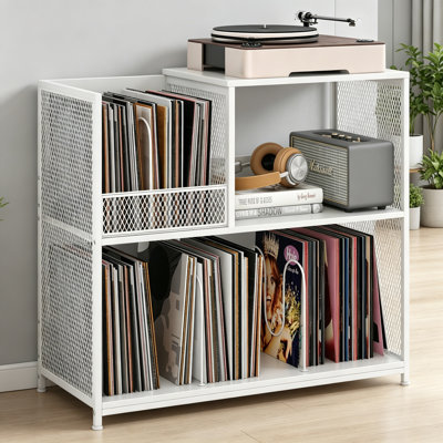 Metal,Manufactured Wood 76cm H Media Shelves