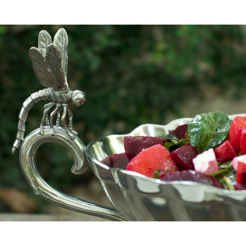 Vagabond House Garden Friends Pewter Salad Bowl