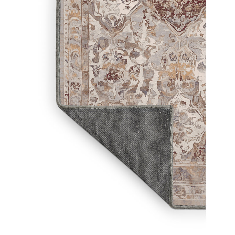 Tapis gris soyeux et moelleux, Rectangle 5 pi x 7 pi