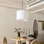Luminaire suspendu 1 lumière en soie simple