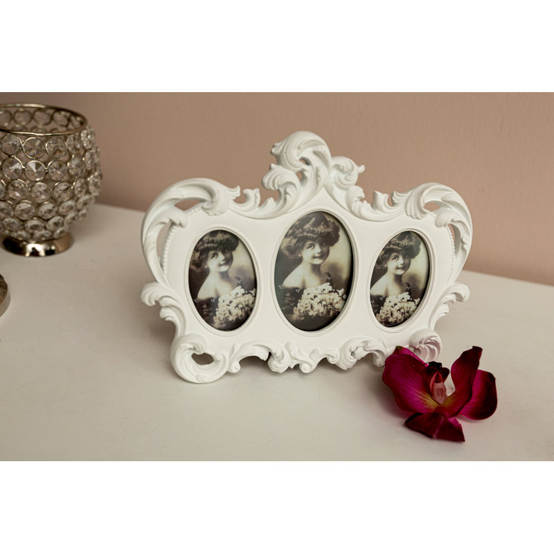 White Bow Design Picture Frame