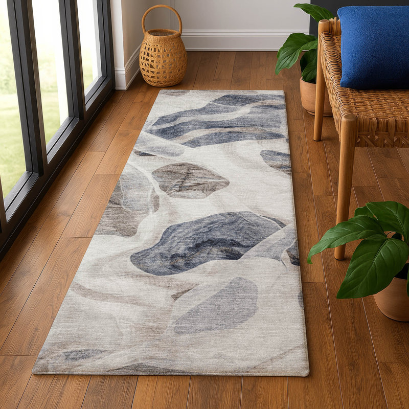 Premium Machine Washable Chelston AMF1863 Abstract Rug, Runner 2'3" x 7'6"