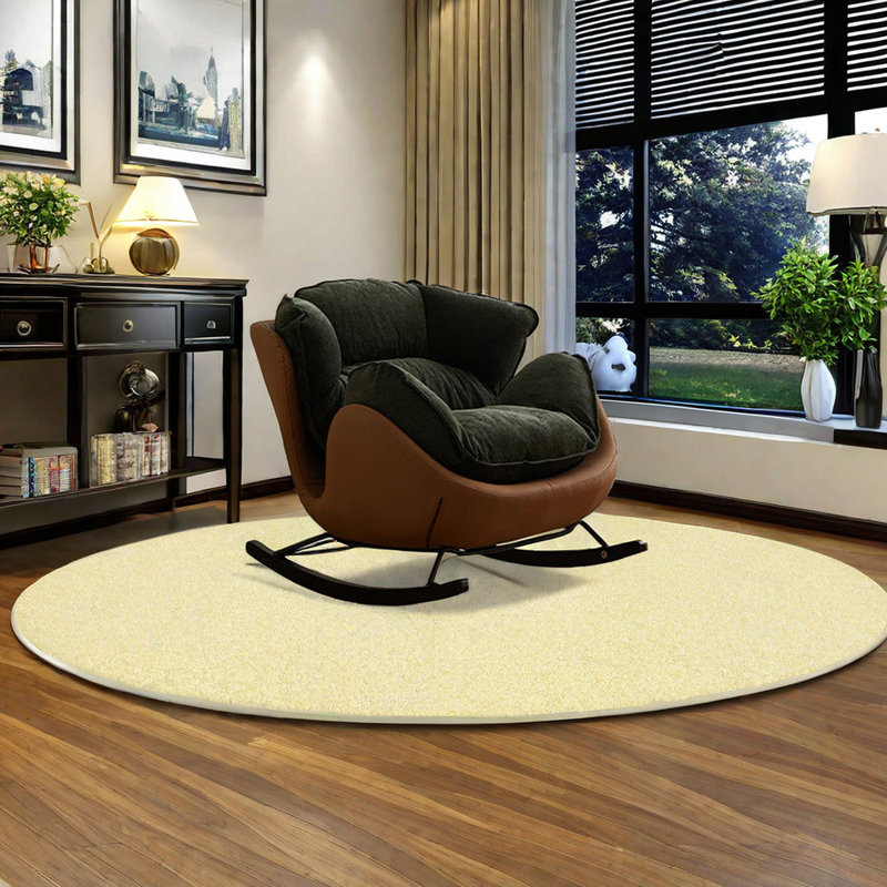 Chaise berçante ergonomique, Vert, Brun