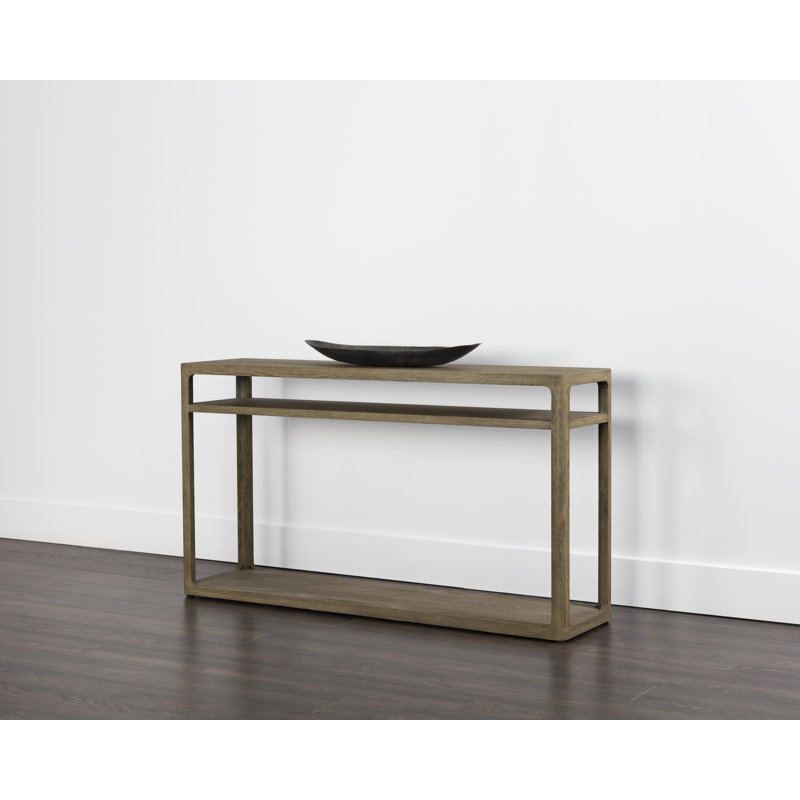 DONCASTER CONSOLE TABLE - BLACK, Smoke Gray