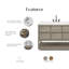 Oakman 48 In. Double Sink Carrara White Marble Countertop Bath Vanity In Grey Oak With Chrome Faucet