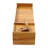 Solid Wood Desk Organizer Set Computer Monitor Stand with Lockable Drawer
