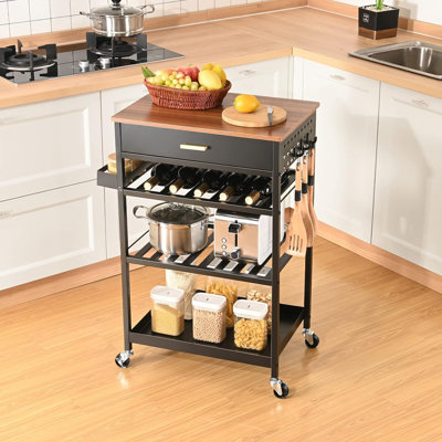 Romondo Metal Bar Cart by Latitude Run