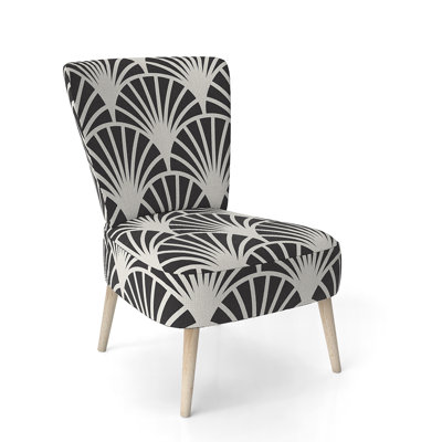 Beautiful Bird Romance I - Traditional Upholstered Side Chair