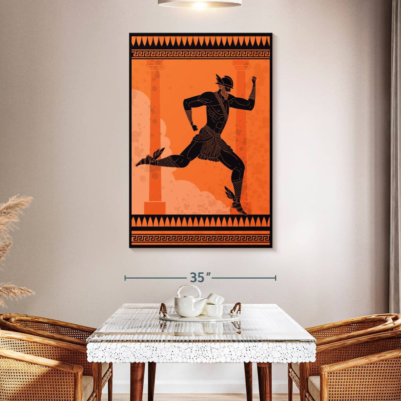 Dieu grec Hermès, H 51 po x l 34 po