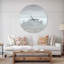 Wooden Pier in Cloudy Mood - Horloge murale moderne-34140707