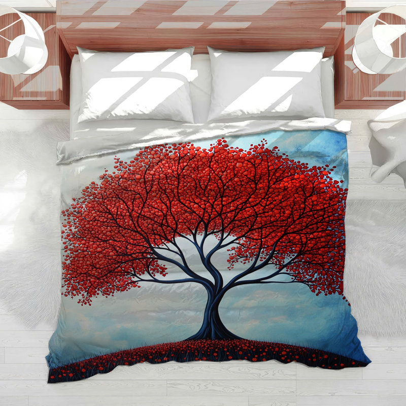 Tree Bedding Botanical Comforter Traditional, Twin Comforter