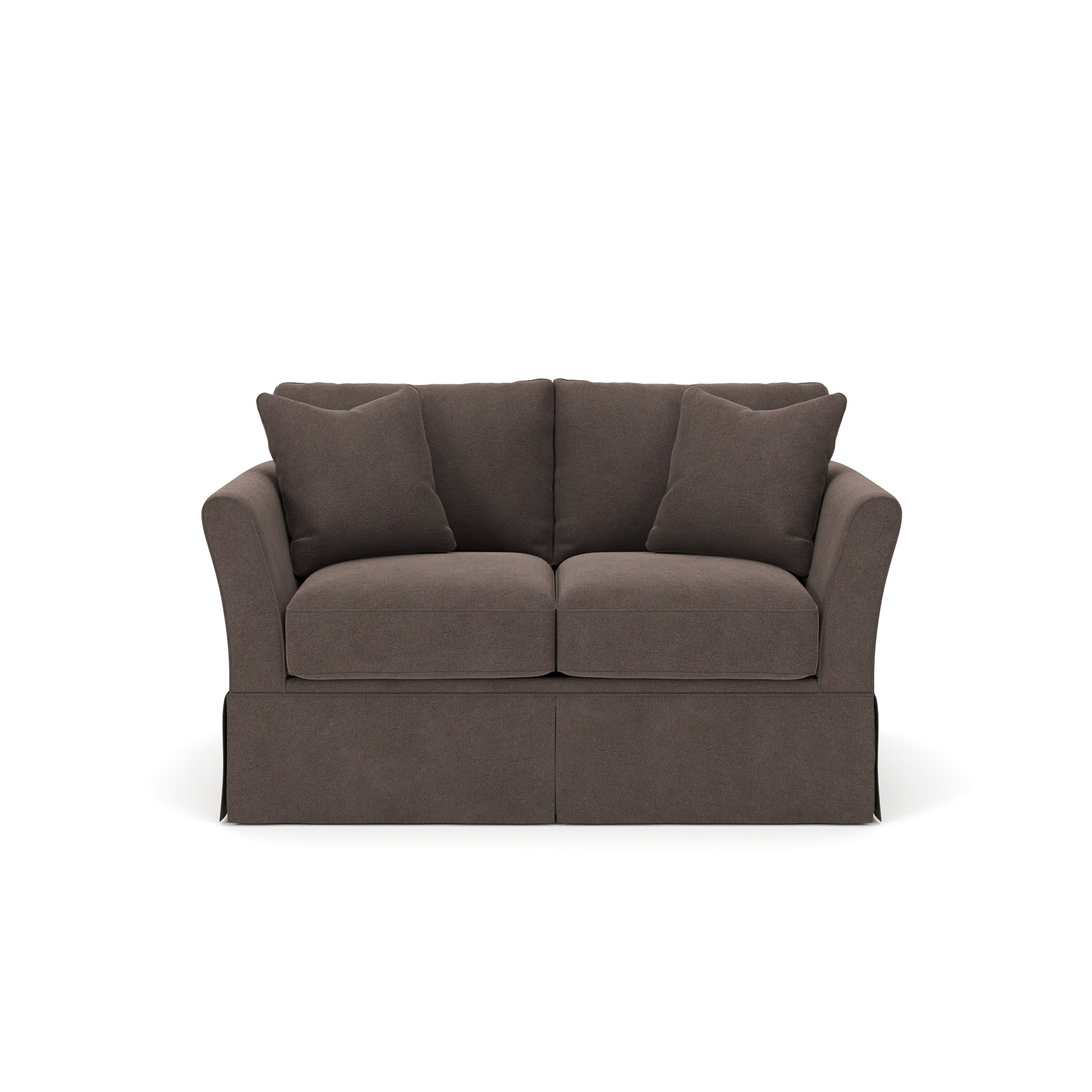 Shelby 60'' Upholstered Sofa, Bella Ash Performance Velvet