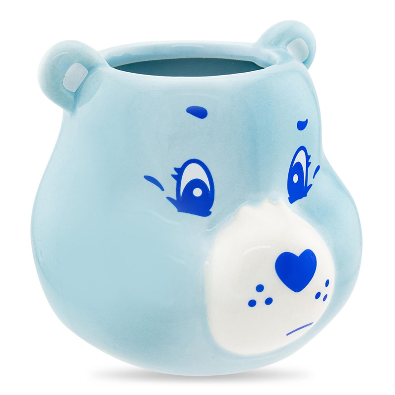 Petite tasse en céramique sculptée Care Bears Grumpy Bear | Peut contenir 3 onces