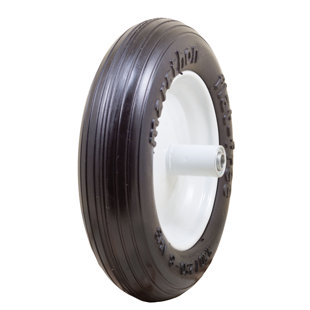 13" Ribbed Flat Free Wheelbarrow Tire