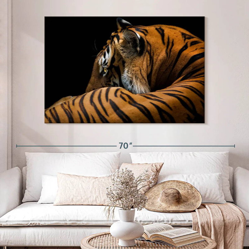 Brampt Majestic Tiger, 34" H x 51" W
