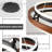 Dimmable 2 Ring LED Chandelier with Remote Control, Industrial Rustic Wood Led Pendant Light for Living Room 